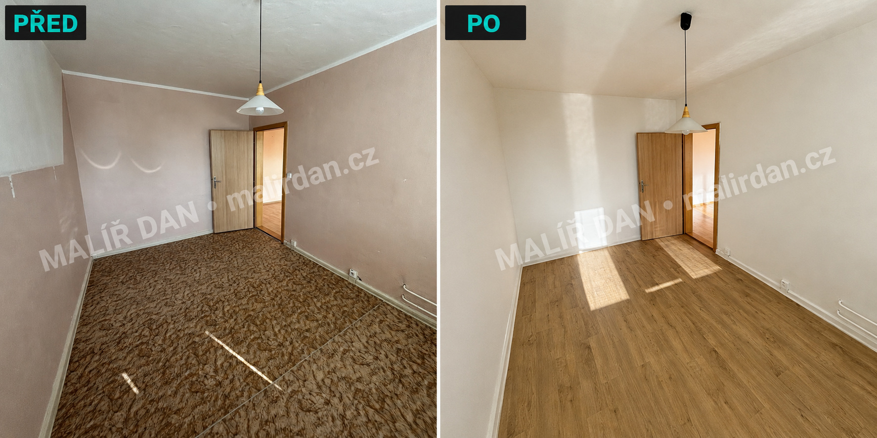Proměna interiéru před a po – fotografie 5